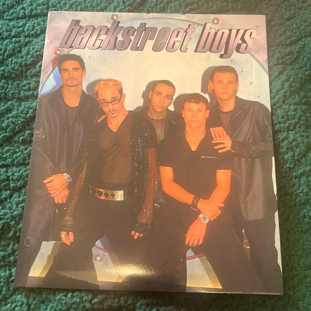 Vintage 1998 Backstreet Boys pocket folder